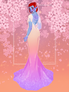 Simple cell shaded, semi realistic, simple background